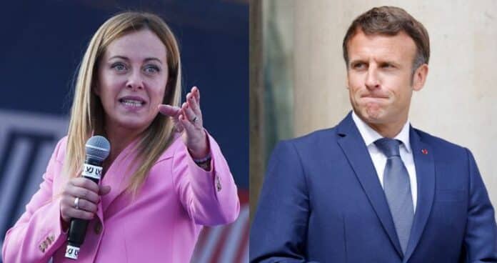 giorgia-meloni-vs-emmanuel-macron