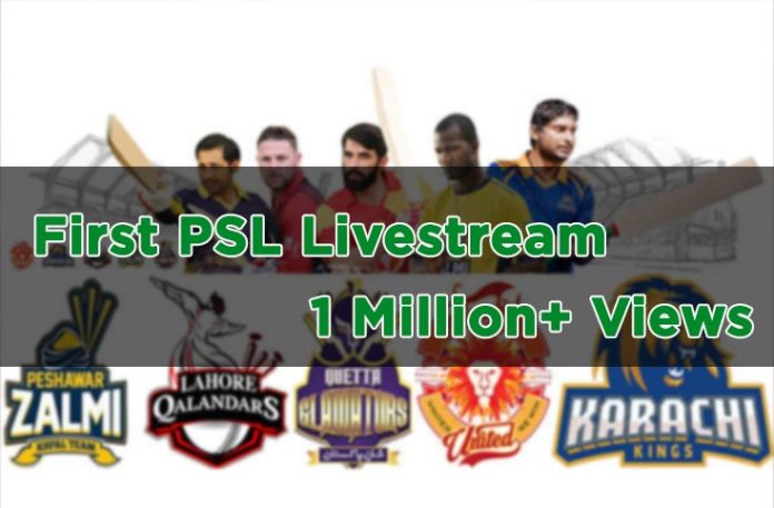 First PSL live streaming gets 1 million views