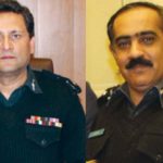 DIG Traffic Police Captain (retired) Ahmed Mubeen and Acting DIG Operations Zahid Khan Gondal.