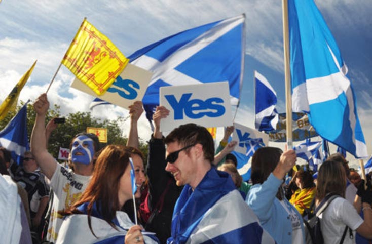 Yes Support for Scottish Independence