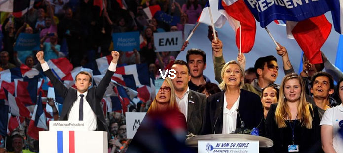 French Elections - Le Pen and Macron Reach Second Round.