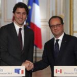 Justin Trudeau Emmanuel Macron Meeting at G7 Summit
