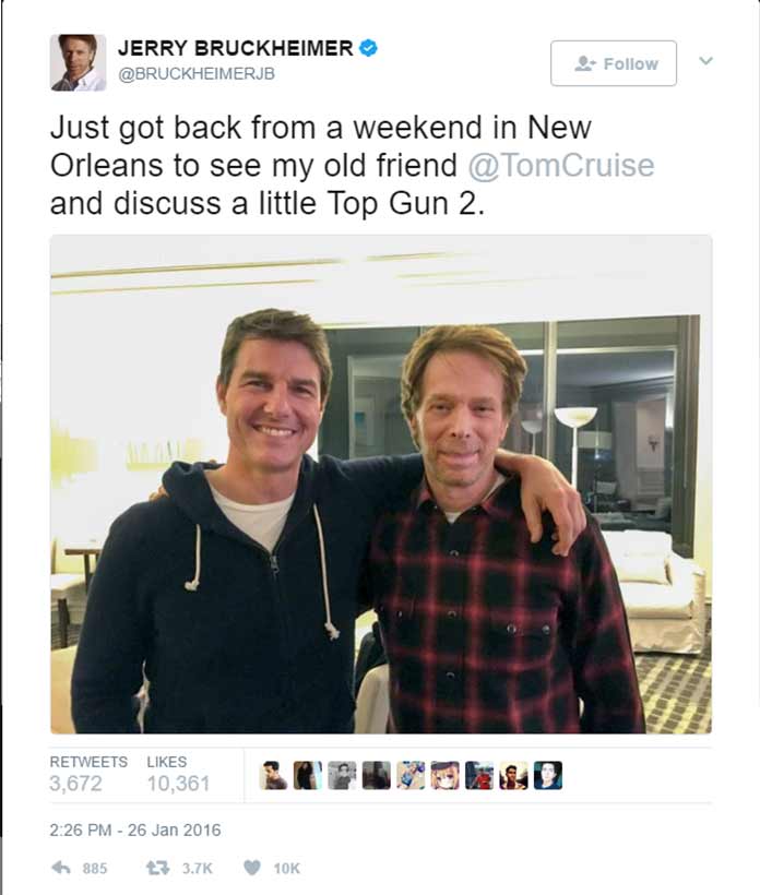 Top Gun 2 Will Get Made – Tom Cruise