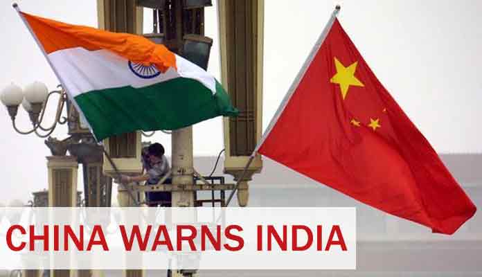 China Warns India Over Escalating Border Situation