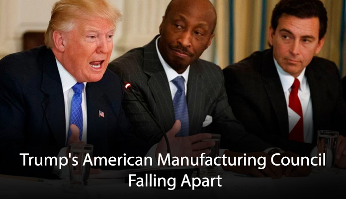 Trump's American Manufacturing Council Falling Apart