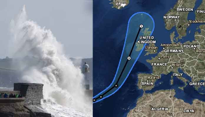 Hurricane Ophelia to Impact Parts of UK & Ireland