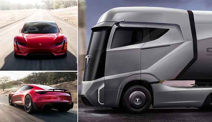 Tesla Semi-Truck and Roadster Impress Auto Enthusiasts