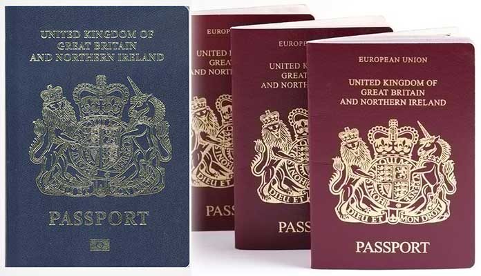 Blue British Passport