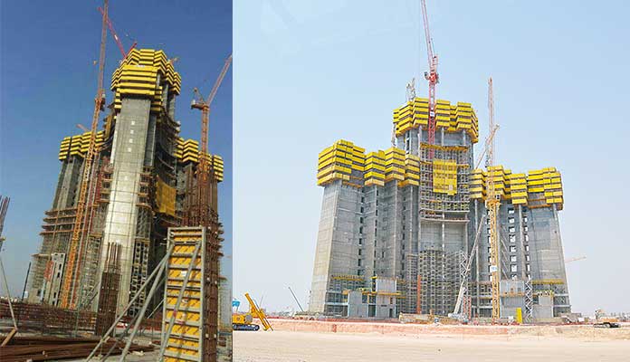 Jeddah Tower under construction