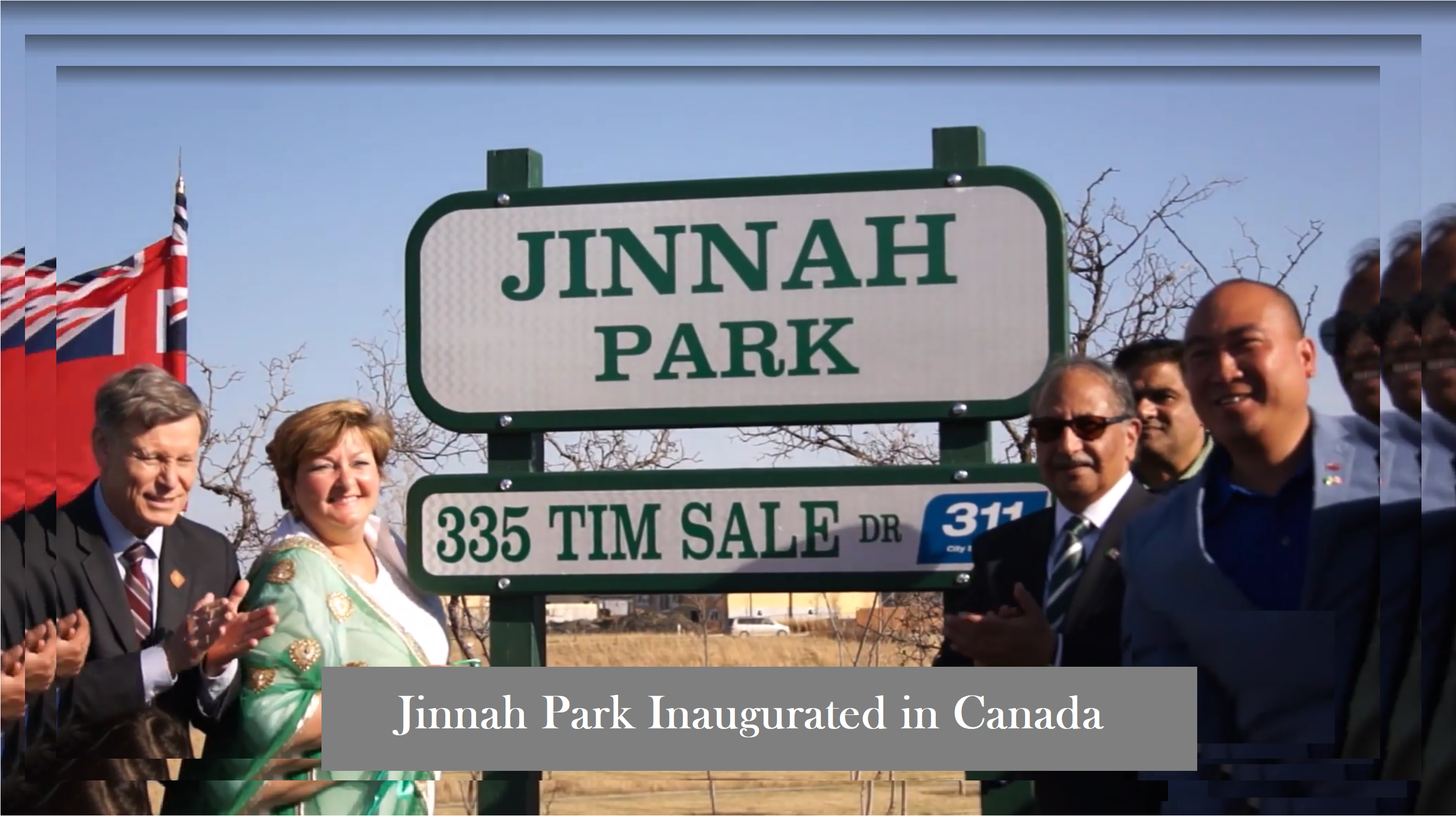 Jinnah Park Inaugurated in Canada