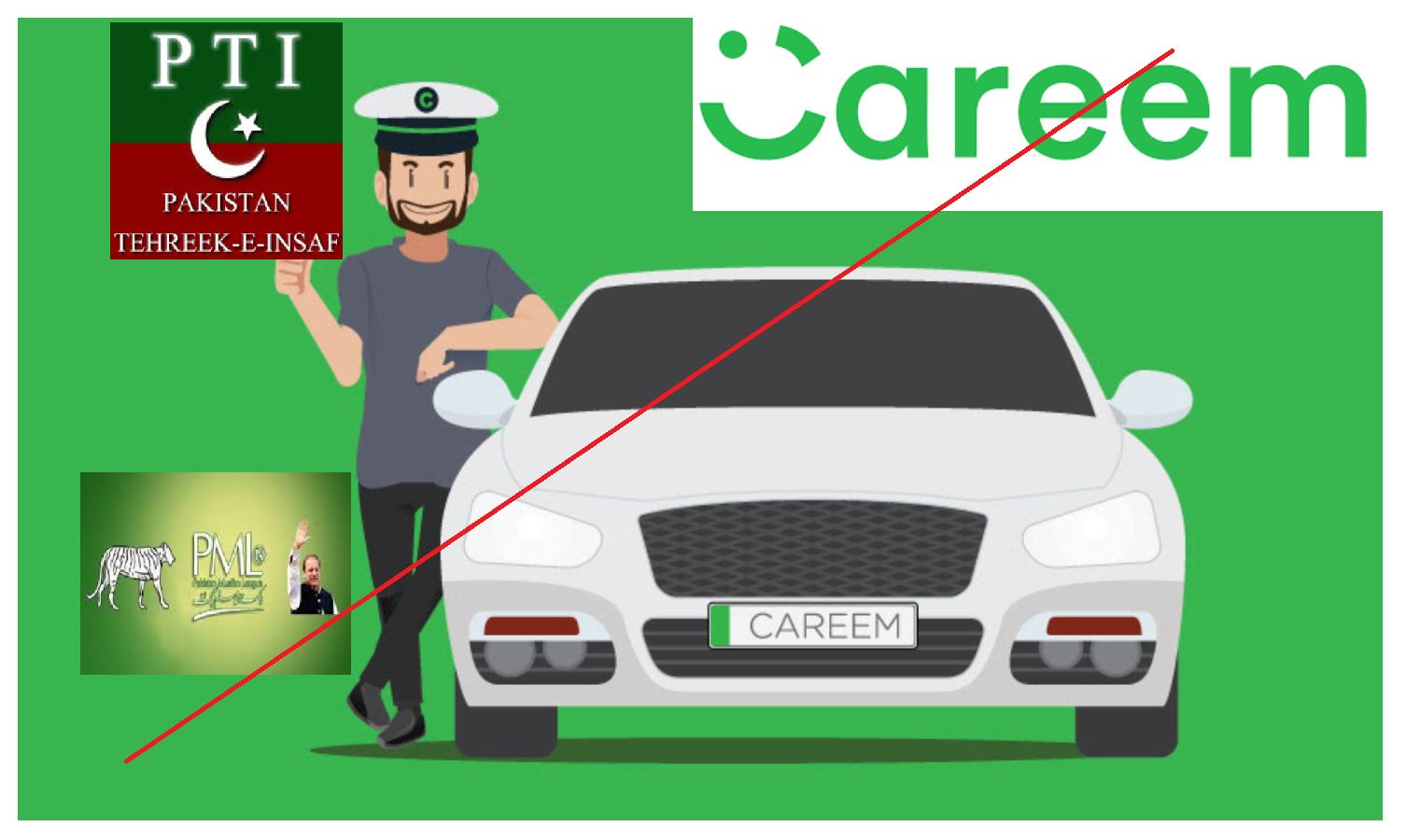 Careem Pakistan Political Slogans as Promo code