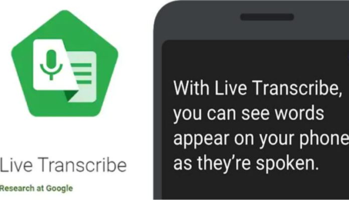 Google Live Transcribe App