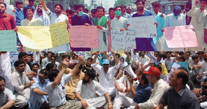 Protest against Online Classes