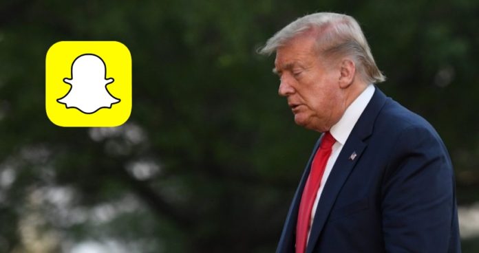Snapchat on Trump account