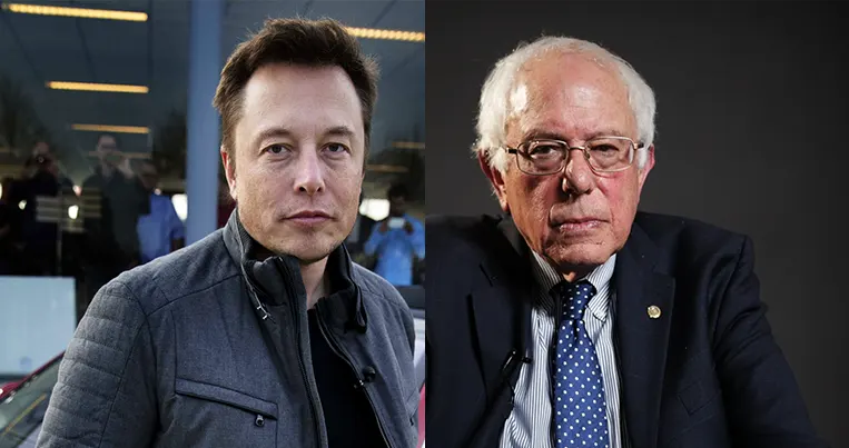 Elon Musk vs Bernie Sanders
